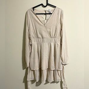 MONTEAU RUFFLE SMOCK DRESS